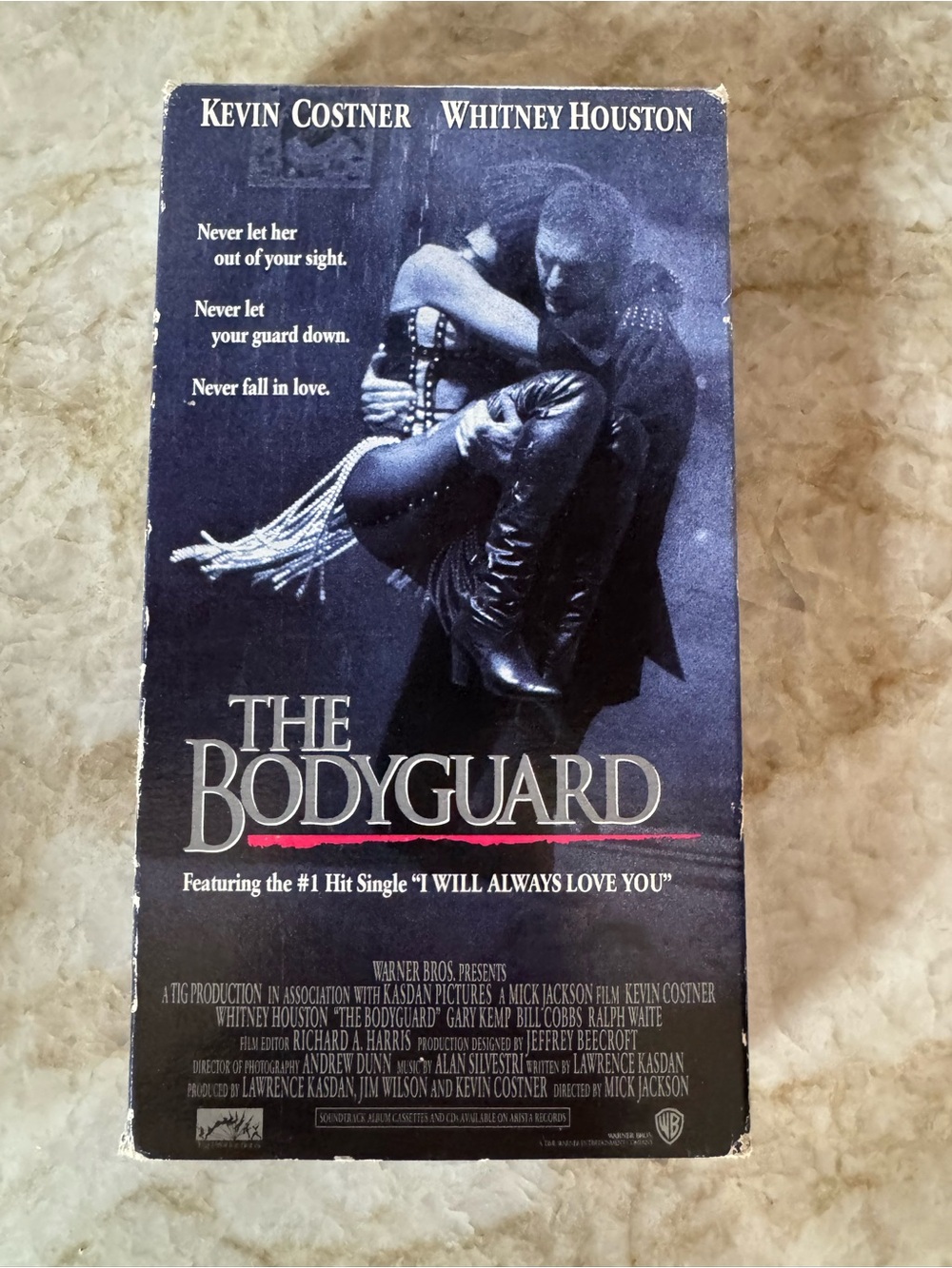 The Bodyguard Movie VHS